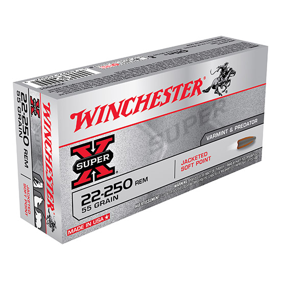 WIN SUPER-X 22-250 55GR PSP 20/10 - Ammunition